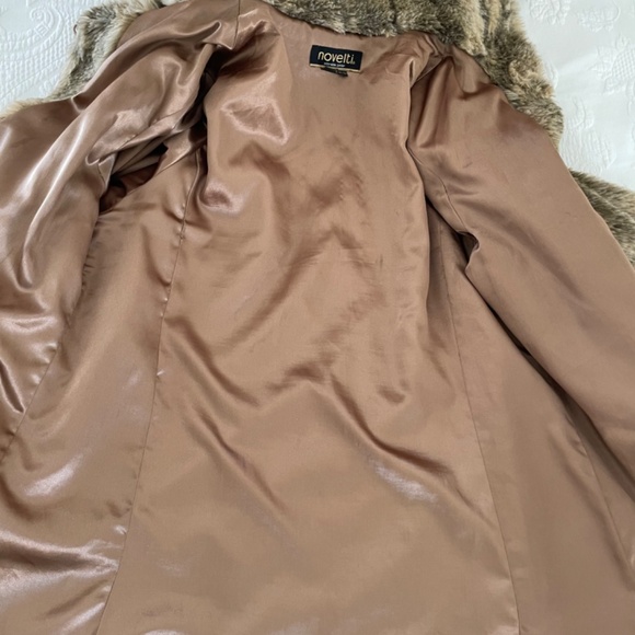 Novelti Women Faux Fur Coat Swing Style - Hooded Faux Fur Coat M - Picture 9 of 9